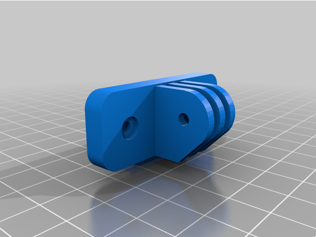 chamfered pi camera mount 3D print model - Mito3D