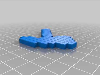 Minecraft paxel Asper Jack 3d print model - Mito3D