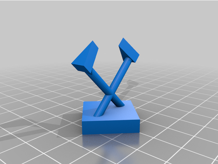 axe throwing trophies dpallyn 3d print model - Mito3D