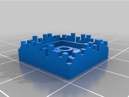 lego 2x2 tuile réaliste Minecraft bloquer cézarnique 3d print model - Mito3D