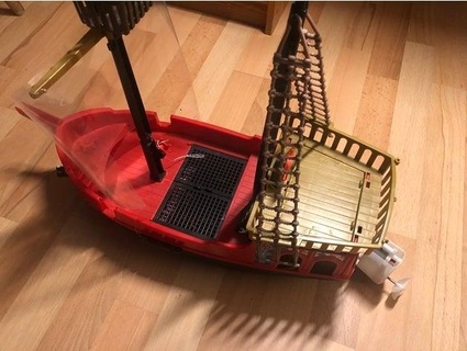 pirate navire rc gouvernail hcsame 3d print model - Mito3D