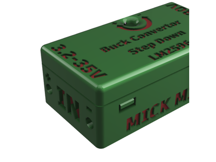 1 durum kılıf Kutu adım dönüştürücü lm2596 micmick 3d print model - Mito3D