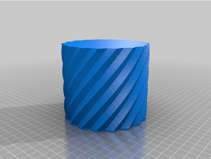 spiral vase small solid dragaa 3d print model - Mito3D