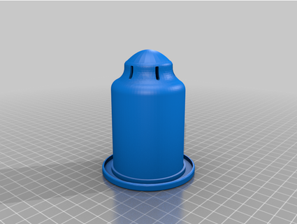 mason jar self watering planter - remix fathergoat 3d print model - Mito3D