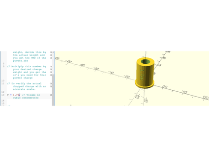 customizable mec powder bushing mooniesdl3 3d print model - Mito3D