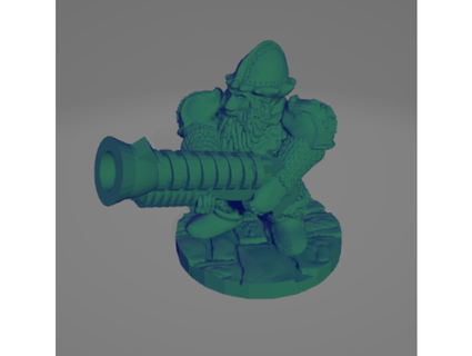 dwarf hero musket ellie valkyrie 3d print model - Mito3D