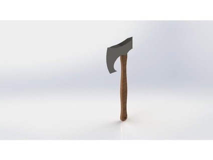 viking axe jgaurav95 3d print model - Mito3D