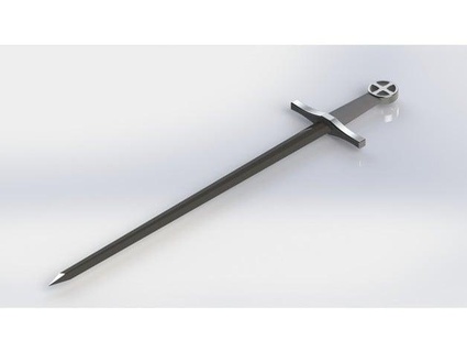 crusader sword jgaurav95 3d print model - Mito3D
