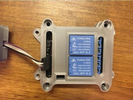 2-channel relay module case - remix niin99 3d print model - Mito3D