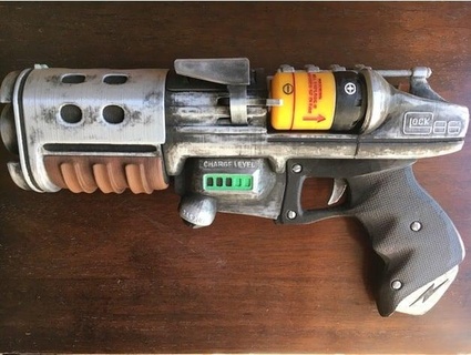 fallout glock 86 - threaded fusion core zkayser 3d print model - Mito3D