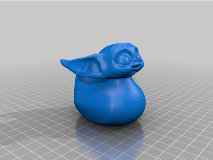 Baby Yoda Ente Königsklinge 3d print model - Mito3D