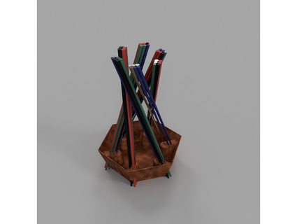 multiple incense burner holder marcodiniz 3d print model - Mito3D