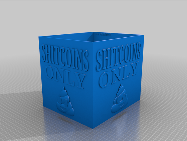 shitcoin wastebin jamielim 3D print model - Mito3D