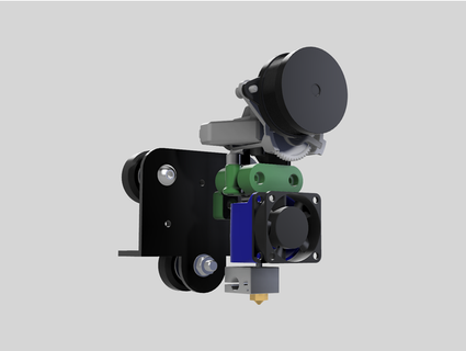 superfly extruder x e3d minimalist mount - probably lightest direct drive ever twopuncakes 3d print model - Mito3D