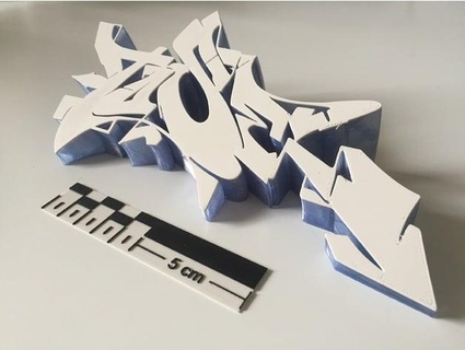 tose Graffiti Causeturk maeshmaker 3d print model - Mito3D