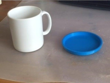 tea coffee cup coaster awelshman 3d print model - Mito3D