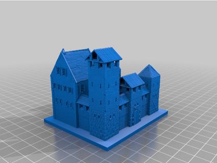 two castle paperweights 1 288 scale scherera 3d print model - Mito3D