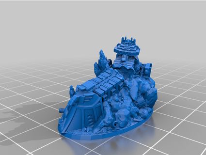 warhammer scenario - starship mariopitanguy 3d print model - Mito3D