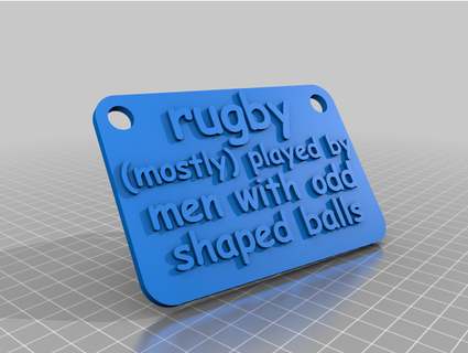 rugby gallois 3d print model - Mito3D