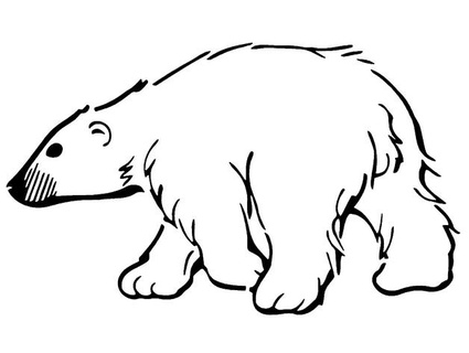 polar Urso estêncil longquan 3d print model - Mito3D