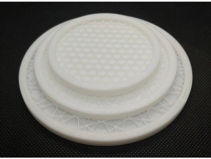 infill coasters - 3 sizes coolgroove 3d print model - Mito3D