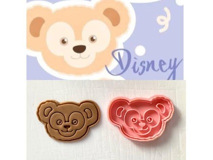 duffy friends - bear cookie cutter stamp elke gunawan 3d print model - Mito3D