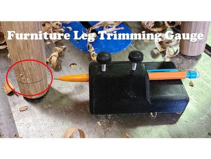 furniture leg trimming gauge blackstrat1101 3d print model - Mito3D