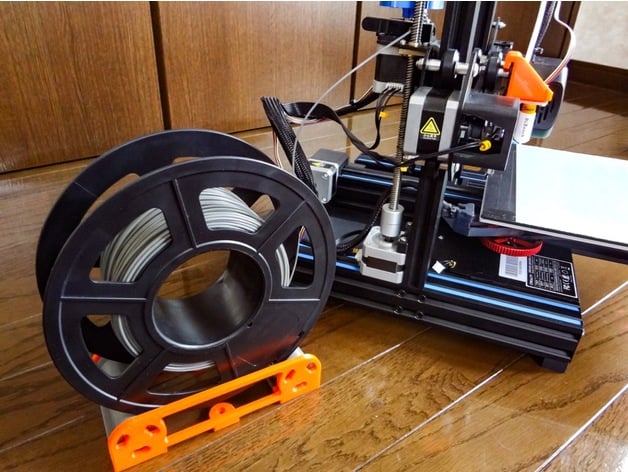 Célibataire filament bobine titulaire soutien tokyo oiseau 3D print model - Mito3D