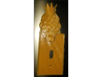 Ananas kafatası light switch örtmek kılıf hash4kash 3d print model - Mito3D