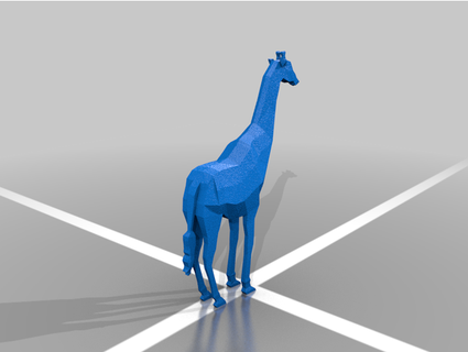 Basso poli giraffa coro yy 3d print model - Mito3D
