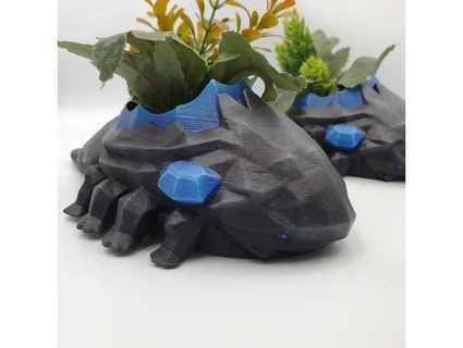 cristallo lucertola vaso fiori vigil98 3d print model - Mito3D