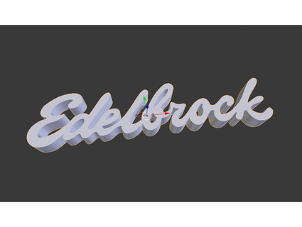 edelbrock logo yk9219k 3d print model - Mito3D