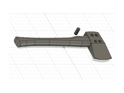 hatchet axe toy divisionagent 3d print model - Mito3D