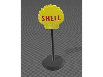 gas station sign 22 0patience 3d print model - Mito3D