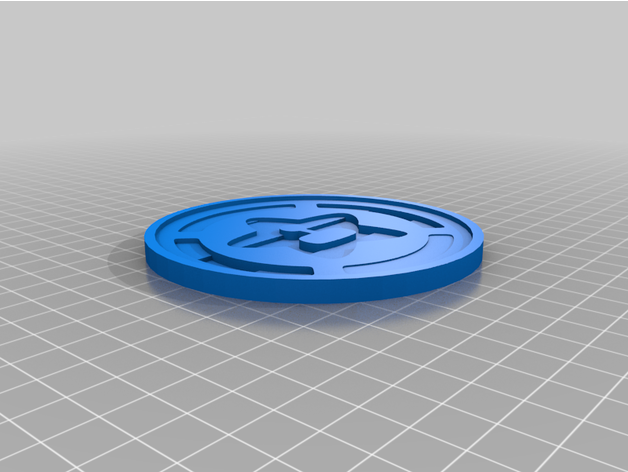 réussite chasseur squishy logo lesbienne fierté Coaster conceptions tête poisson 3D print model - Mito3D