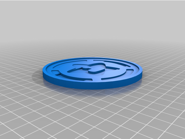 achievement hunter squishy logo bisexual pride coaster fishheaddesigns 3D print model - Mito3D
