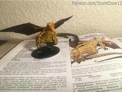 2nd ed ad&d topaz dragon stormcrow13 3d print model - Mito3D