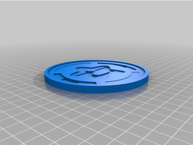 achievement hunter squishy logo genderfluid pride coaster fishheaddesigns 3D print model - Mito3D