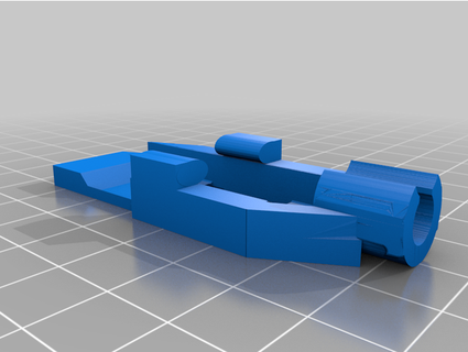 ender-2 heat bed strain relief bracket super simple codenamex 3d print model - Mito3D