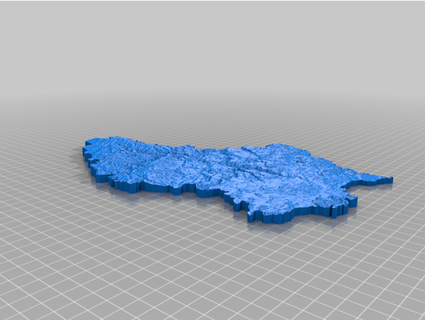 Luxemburg topografisch Karte Benutzer verwenden 3d print model - Mito3D