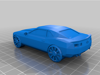 Chevrolet camaro faible poly remix nolen 3d print model - Mito3D