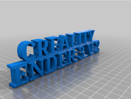 Ender 3 v2 schriftzug Dirksbastelbude 3d print model - Mito3D