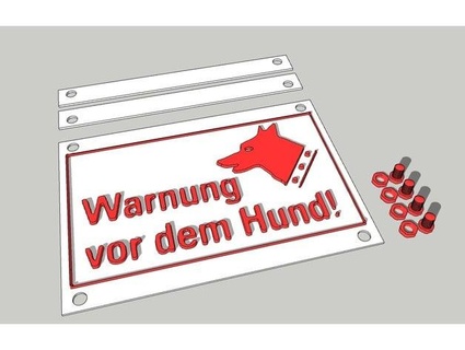 dog sign german chriswberlin  3d print model - Mito3D