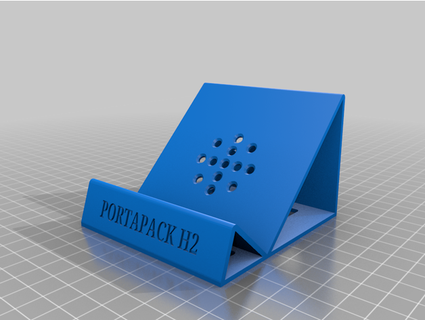 supporter portapack h2 kénivore 3d print model - Mito3D