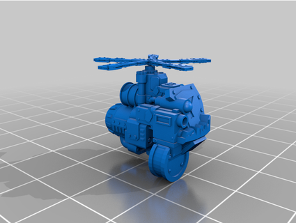 ork gun drone coldspiral 3d print model - Mito3D