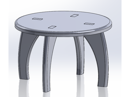 trucioli legno tavolo facermok 3d print model - Mito3D