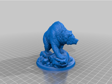 dire bear - grizzly thenurge 3d print model - Mito3D