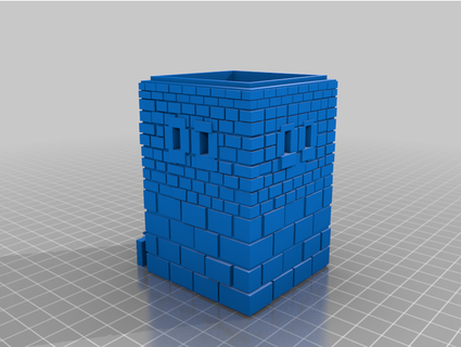 semplice medievale castello vari bit pezzi scherera 3d print model - Mito3D