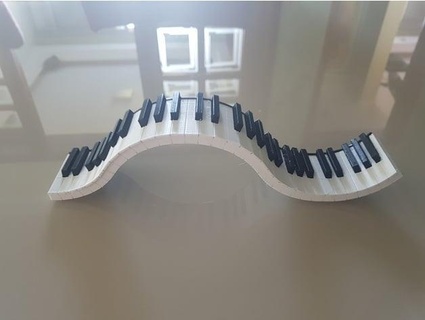 ondulado teclado gustavorezende 3d print model - Mito3D