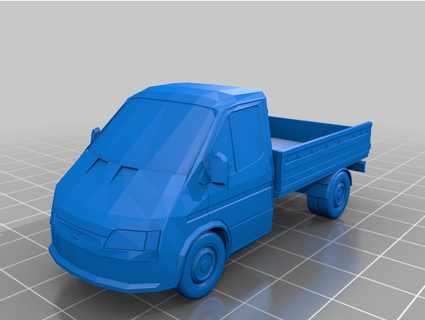 ford transit pickup truck stephen67 3d print model - Mito3D